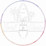 Das Weiße Logo von Surf Skate