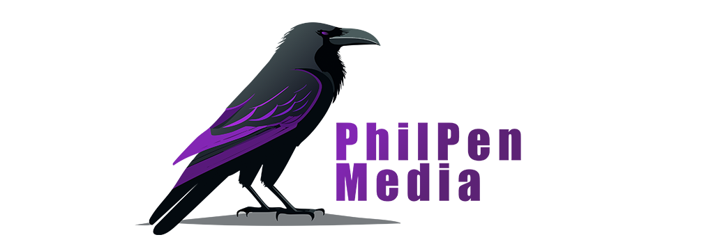 Raben Illustration als Markensymbol von PhilPen Media für Kreativität und Strategie